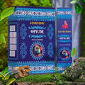 Ayurvedic Opium incense packaging with nature-themed background