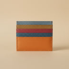 Multicolor Leather Card Holder – Slim Minimalist Wallet