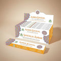 Himalaya Amber Sandal incense packaging with product details on a white background