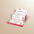 Himalaya Rose Musk incense packaging on a yellow background