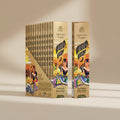 Packaging of Mexican Copal incense sticks with colorful design on a black background