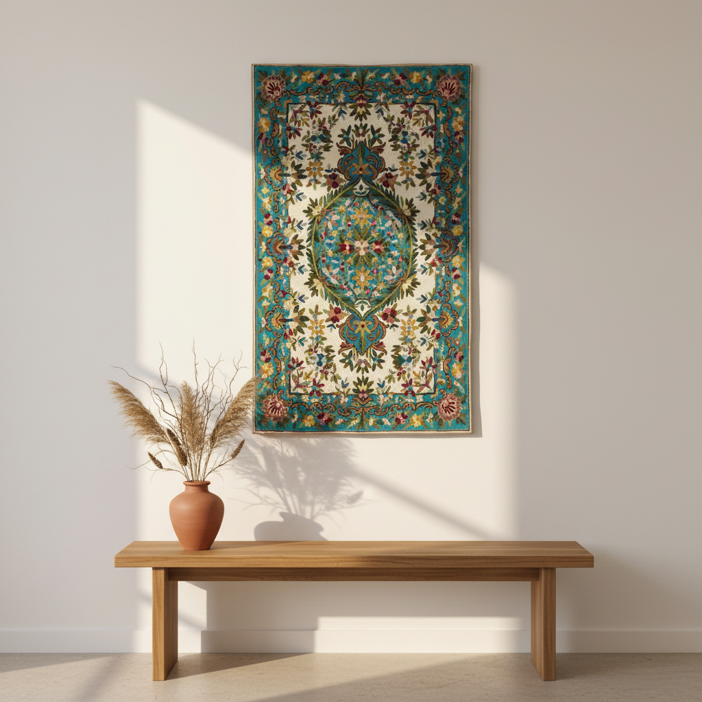 Kashmir Atelier – Gulzar Garden Rug (80 x 122 cm)