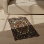 Kashmir Atelier – Zari Medallion Rug (80 x 122 cm)