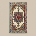 Kashmir Atelier – Noor Medallion Rug (80 x 122 cm)
