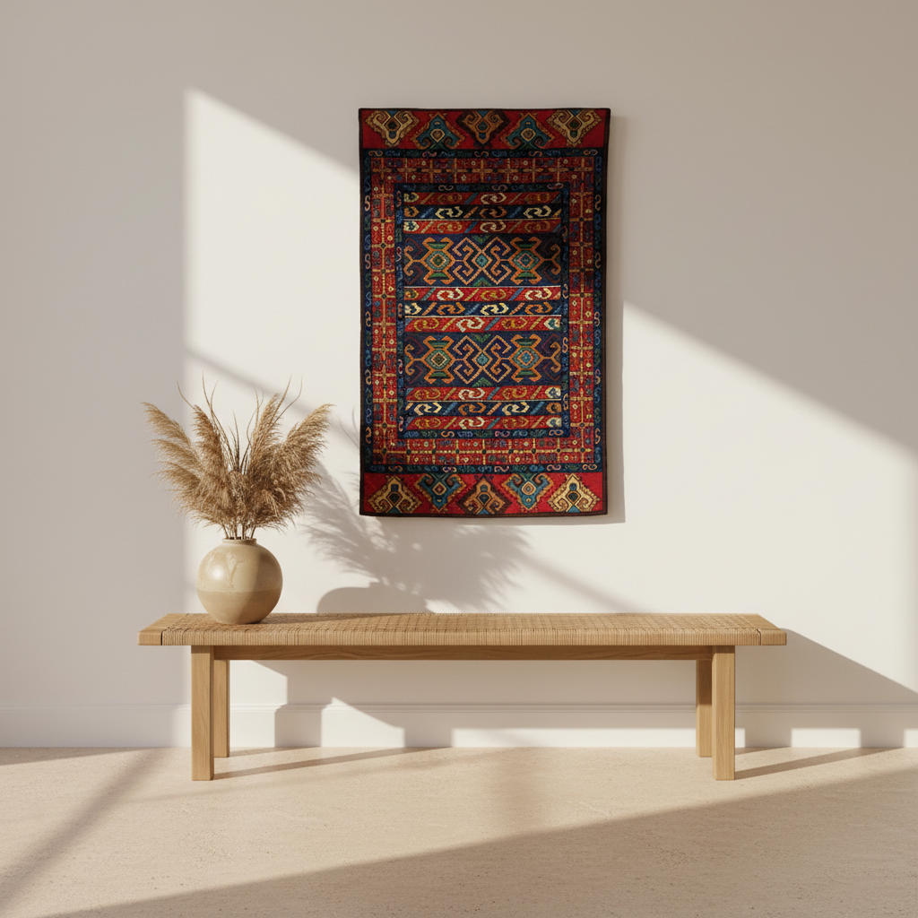 Kashmir Atelier – Zaman Tribal Rug (80 x 122 cm)
