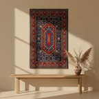 Kashmir Atelier – Zafran Medallion Rug (183 x 122 cm)