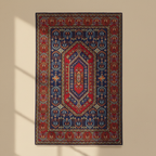 Kashmir Atelier – Zafran Medallion Rug (183 x 122 cm)