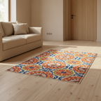 Kashmir Atelier – Surya Bloom Repeat Rug (183 x 122 cm)