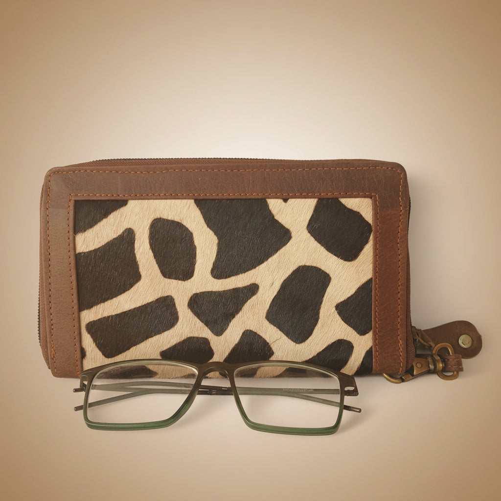Hair-On Leather Wallet Clutch – Natural Pattern Edition 01