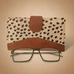 Hair-On Leather Long Wallet with Animal Print – Elegant Everyday Essential 11