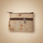 Mini Leather Coin Purse with Natural Hair – Compact Everyday Essential 08