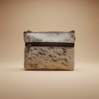 Mini Leather Coin Purse with Natural Hair – Compact Everyday Essential 11