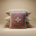 Kashmir Atelier – Arman Tribal Medallion Cushion (45 × 45 cm)