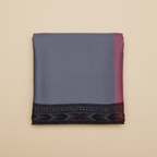 Grey Kullu Wool Stole – Handwoven Himalayan Minimal Design