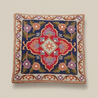 Kashmir Atelier – Floral Medallion Cushion (40x40 cm)