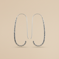 Sculpted Sterling Silver Hook Earrings – Elegant Minimal Form