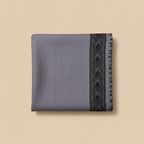 Grey Kullu Wool Stole – Handwoven Himalayan Minimal Design