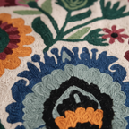 Kashmir Atelier – Noor Bloom Cushion (45 × 45 cm)