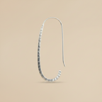 Sculpted Sterling Silver Hook Earrings – Elegant Minimal Form