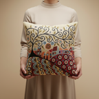 Kashmir Atelier – Safar Tree Story Cushion (45 × 45 cm)