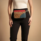 Handcrafted Leather Money Belt with Hair-On Hide and Stud Details – Wild Edition 10