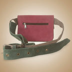 Handcrafted Leather Money Belt with Hair-On Hide and Stud Details – Wild Edition 08