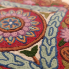 Kashmir Atelier – Heritage Medallion Cushion (40x40 cm)