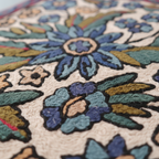 Kashmir Atelier – Garden Cross Cushion (40x40 cm)